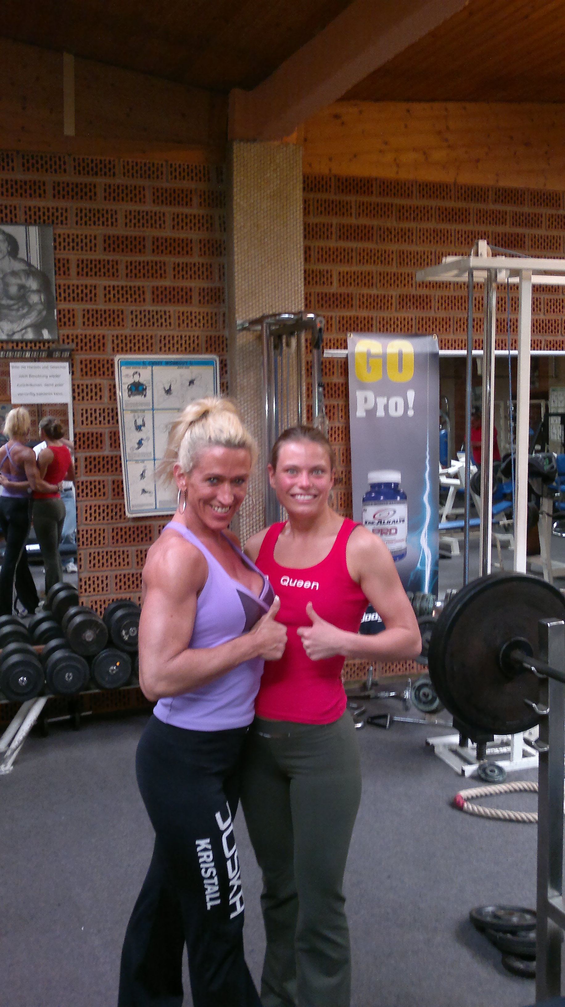 Nicole K�rl beim Training